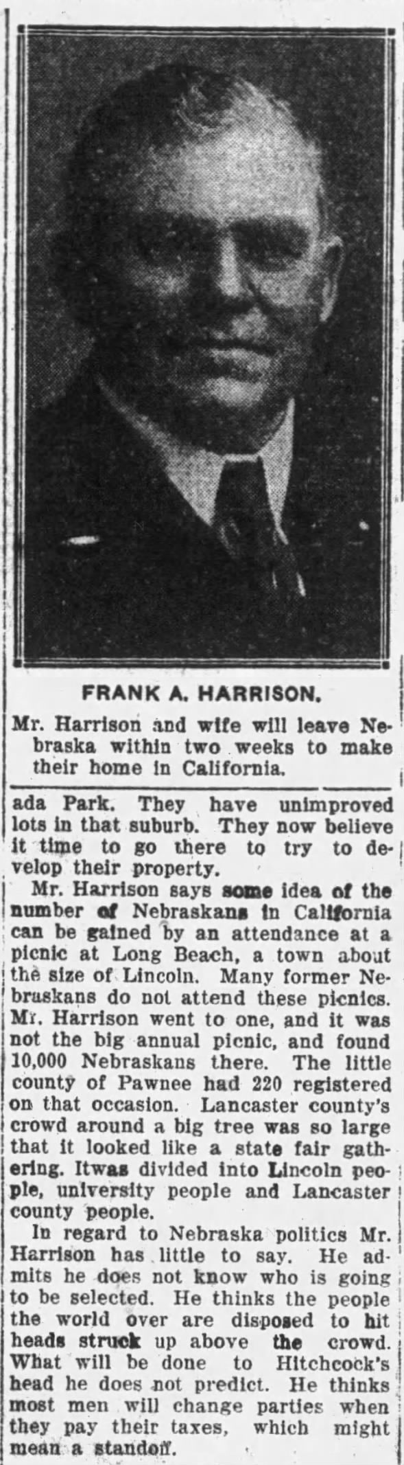 Clipping from Lincoln Journal Star